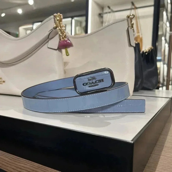 COACH Signature Buckle Cut To Size Morgan Belt, 25 Mm CR913 QBCFL - Picture 1 of 8